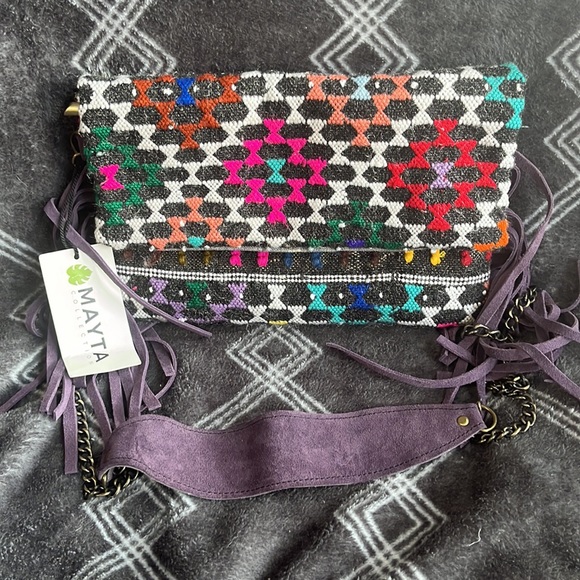 Mayta collection Crossbody, with fringe, made in morocco - Picture 4 of 6